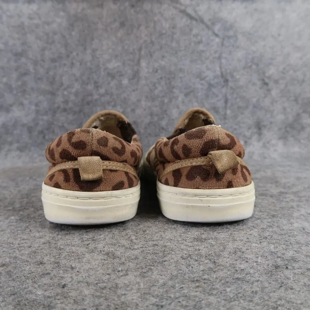 Gap Shoes Kids 12 Sneakers Slip On Animal Leopard Print Brown Casual Active Girl